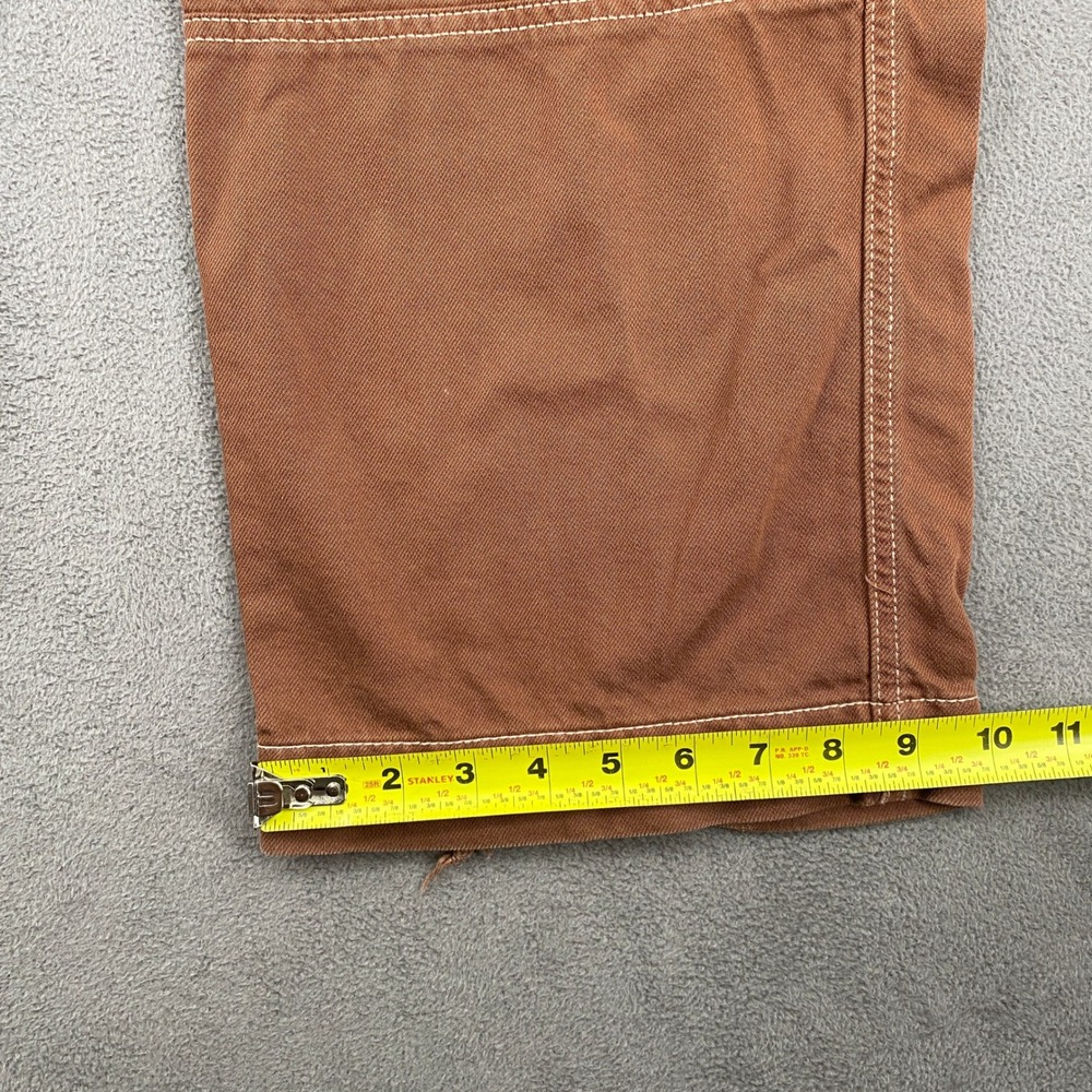 Wild Fable Brown Mid-Rise Baggy Cargo Pants Contrast Stitch Size 00/R - Picture 9 of 13